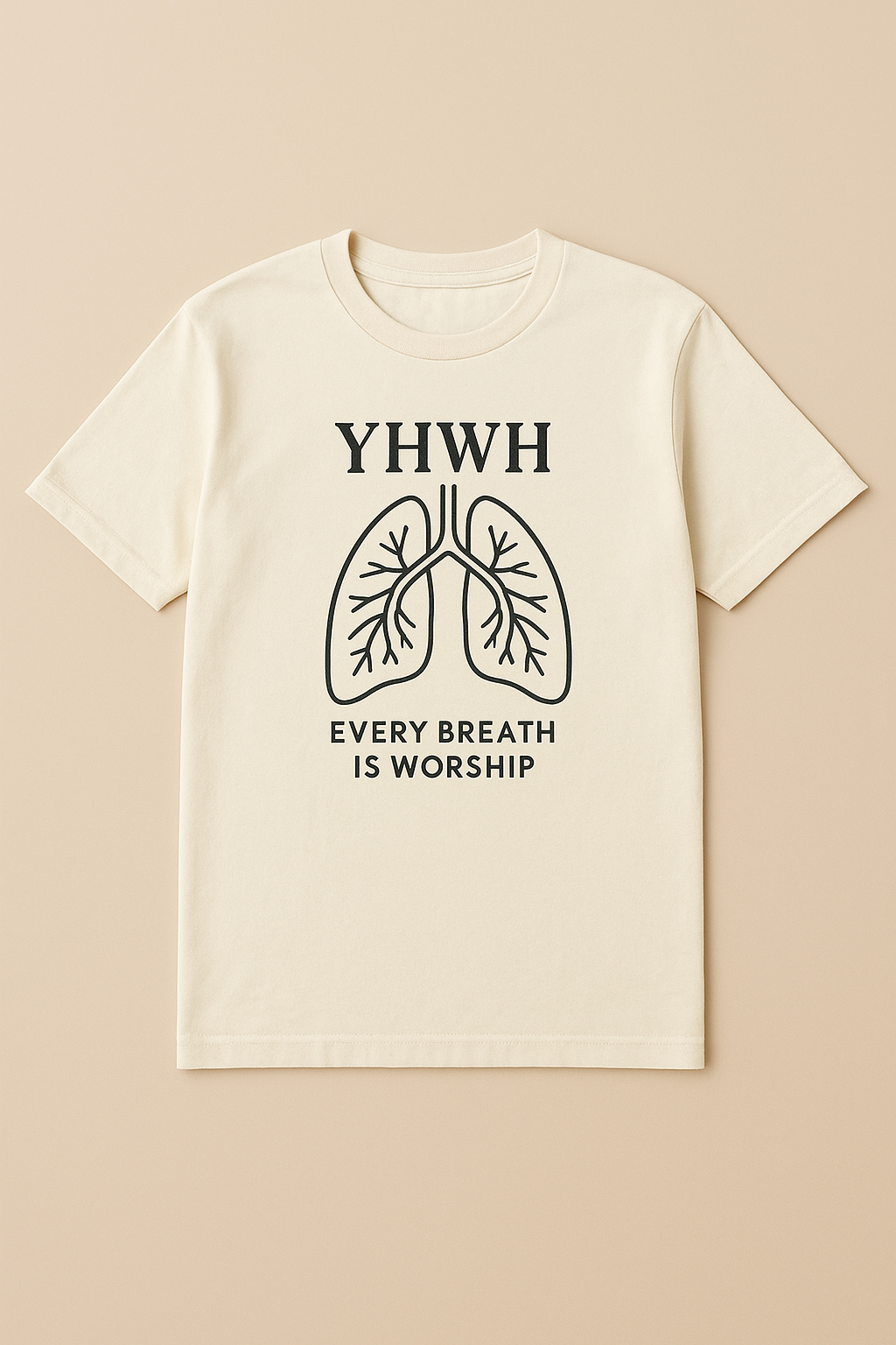 YHWH Lungs Christian Tee – Every Breath is Worship
