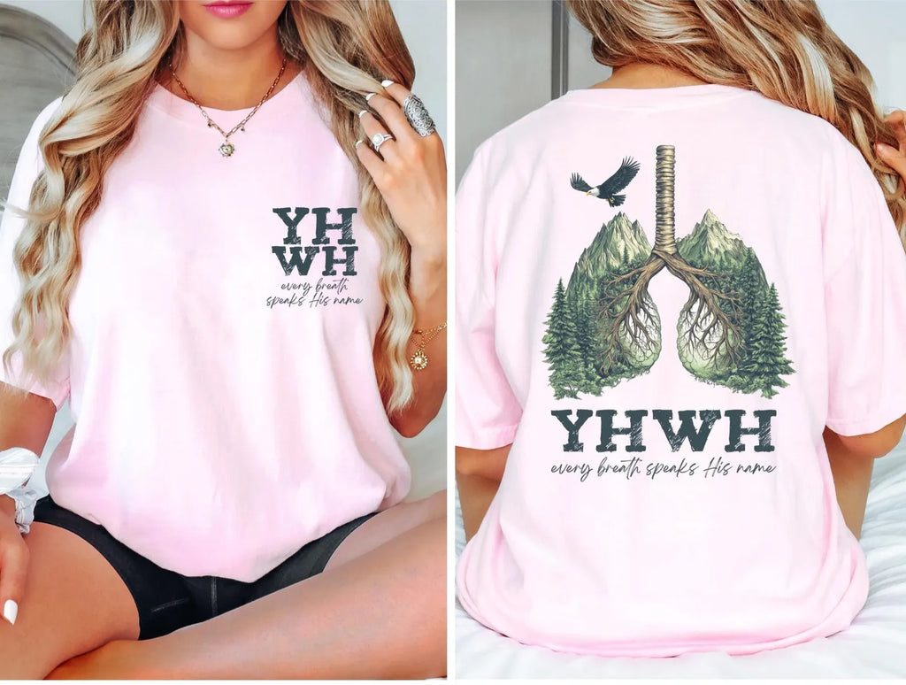 YHWH Lungs Christian Tee – Every Breath is Worship