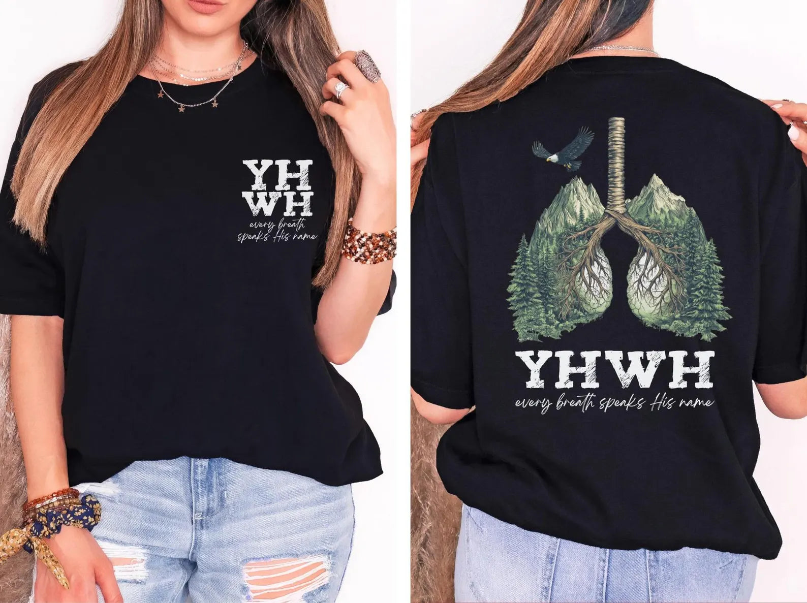 YHWH Lungs Christian Tee – Every Breath is Worship